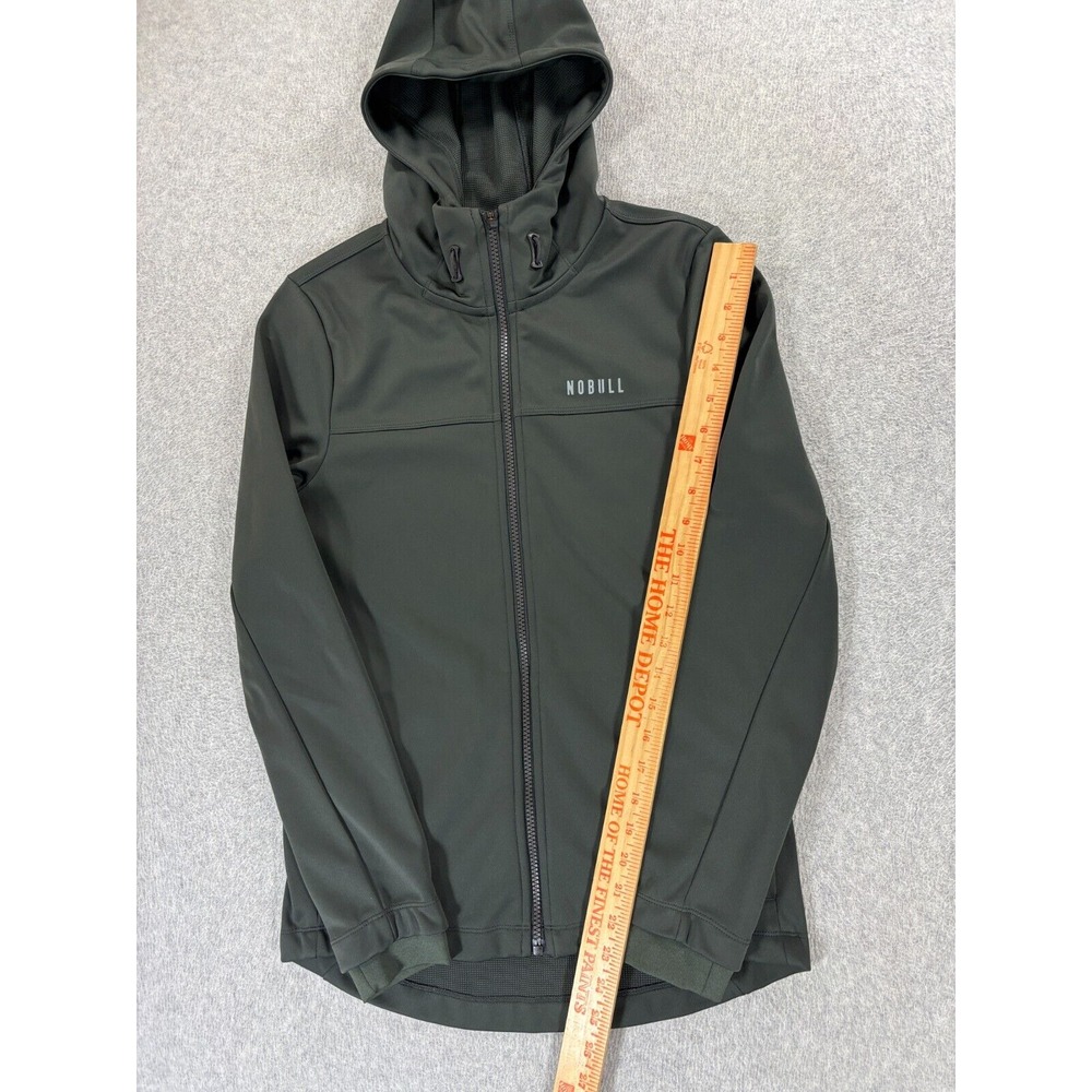 NOBULL Full Zip Athletic Fit Hoodie Running Jacket (Men's XS)‎ Gray - Picture 5 of 13